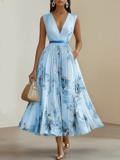 Isabel | Vestido Midi Estampado Elegante