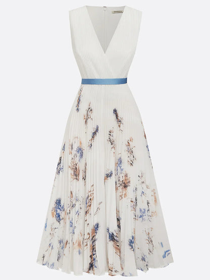 Isabel | Vestido Midi Estampado Elegante