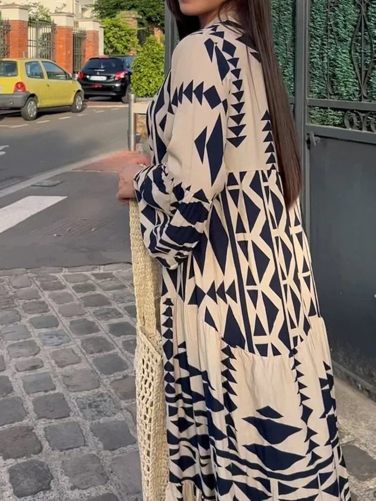 Sienna - Elegante casual overhemd jurk