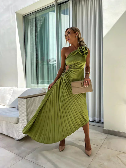Lizbeth™ | Jurk met Bloemen Schouder
