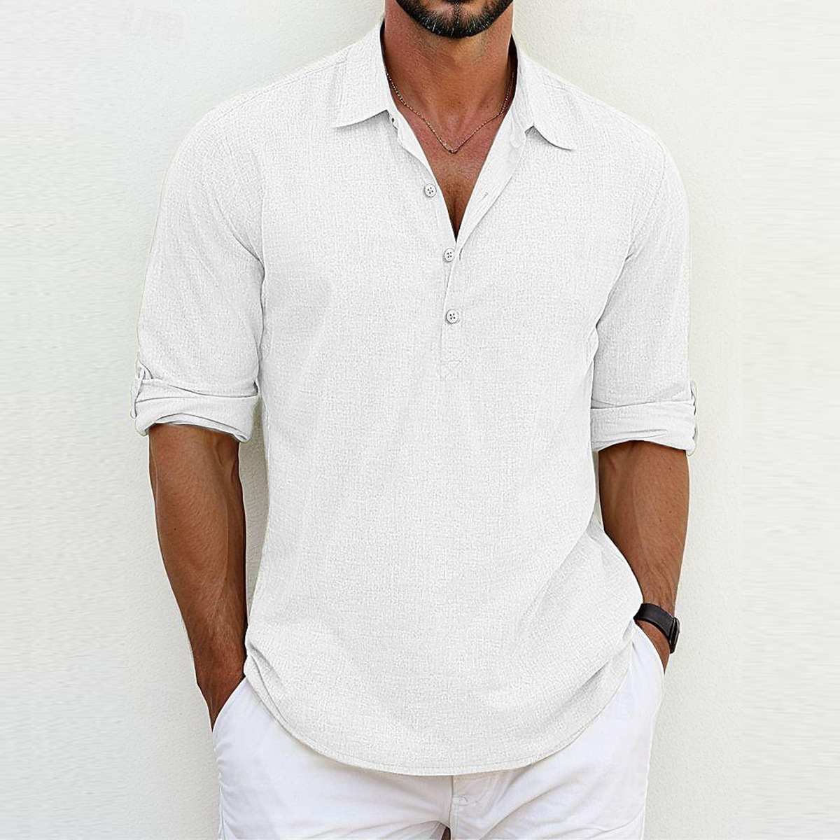Giovanni™ | Chemise Classica in Cotone-Lino