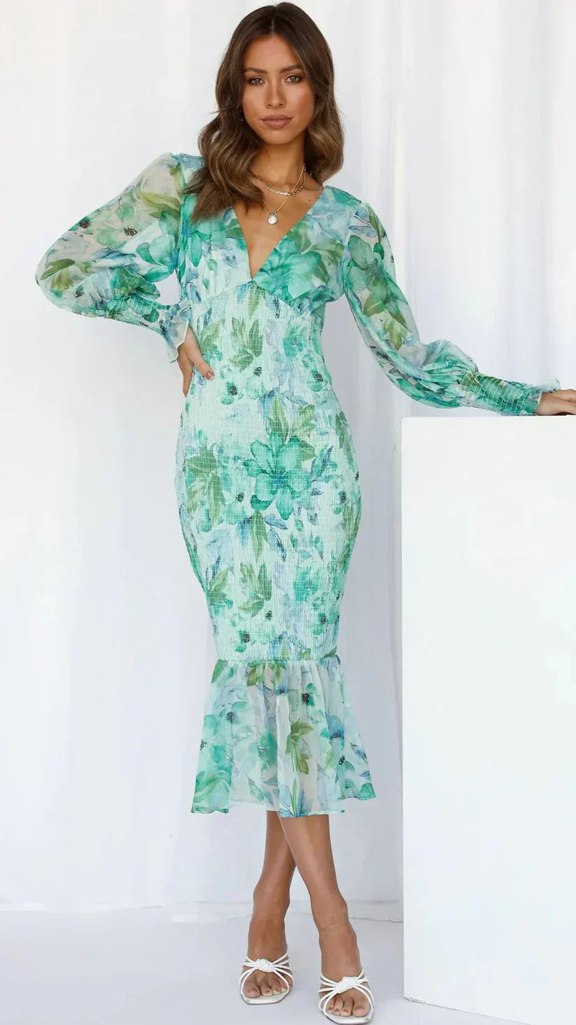 Miley™ | Jurk met Bloemenpatroon