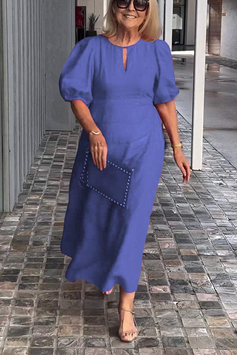 Jae™ | Robe Élégante à Manches Bouffantes