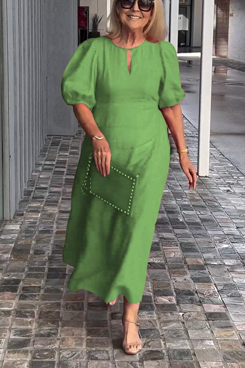 Jae™ | Robe Élégante à Manches Bouffantes