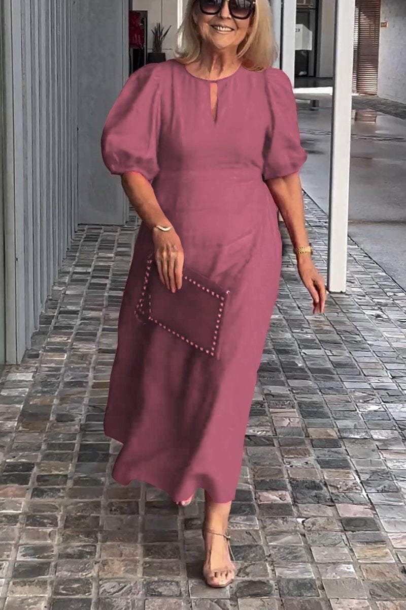 Jae™ | Robe Élégante à Manches Bouffantes