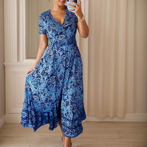 Sofia™ | Robe Bohème Ciel d’Été