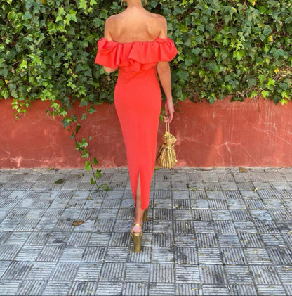 Adaya - Mouwloze Midi-Jurk
