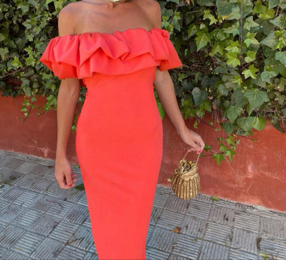Adaya - Mouwloze Midi-Jurk