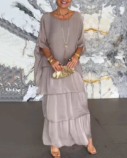 Colette™ | Robe Fluide à Étages Élégante