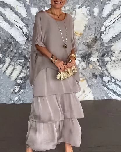Colette™ | Robe Fluide à Étages Élégante