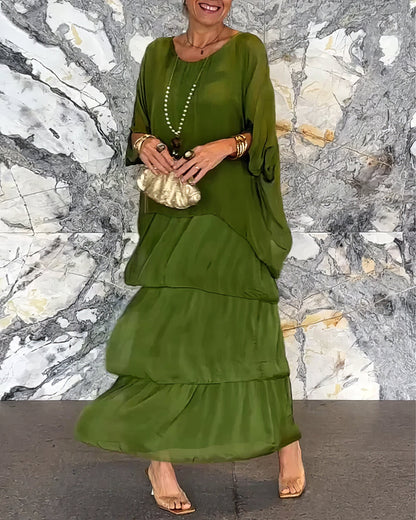 Colette™ | Robe Fluide à Étages Élégante
